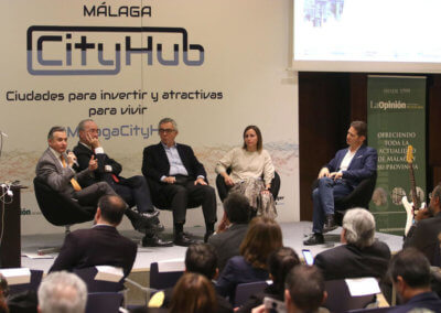 Una de las mesas redondas de CityHub Málaga