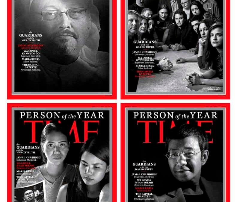 Los periodistas perseguidos, personas del año para la Revista Time