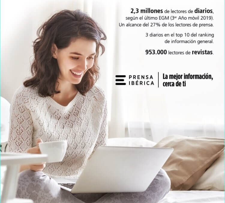 Prensa Ibérica supera los 3,3 millones de lectores